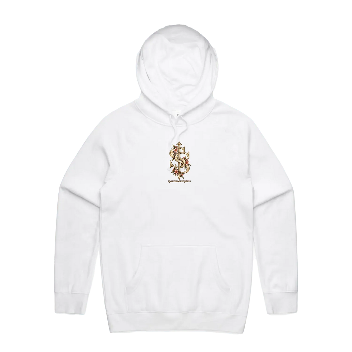 White front flat lay
