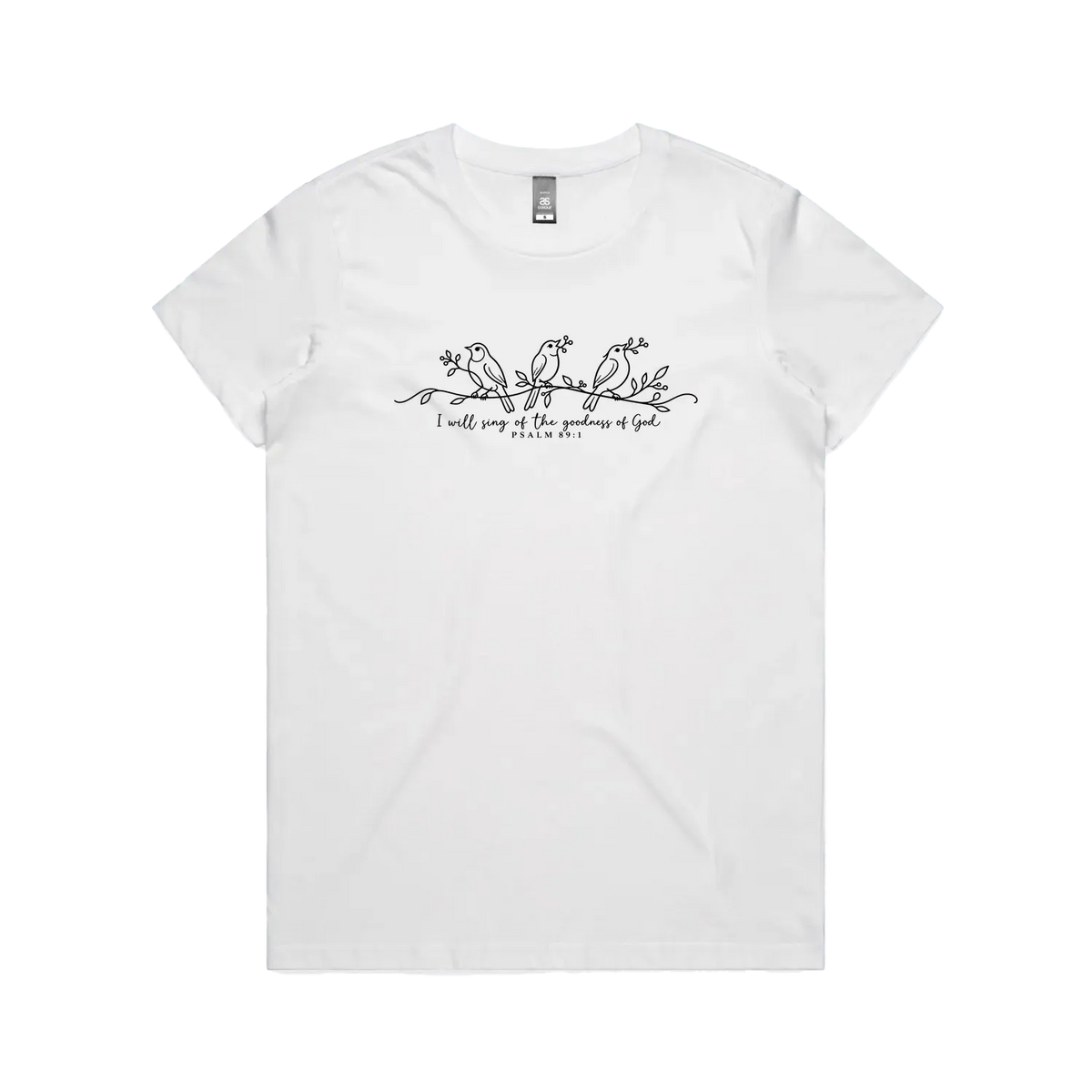 White front flat lay