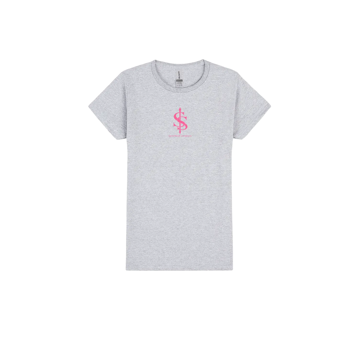 Daughter of the King women's tee in Sport Grey, front view