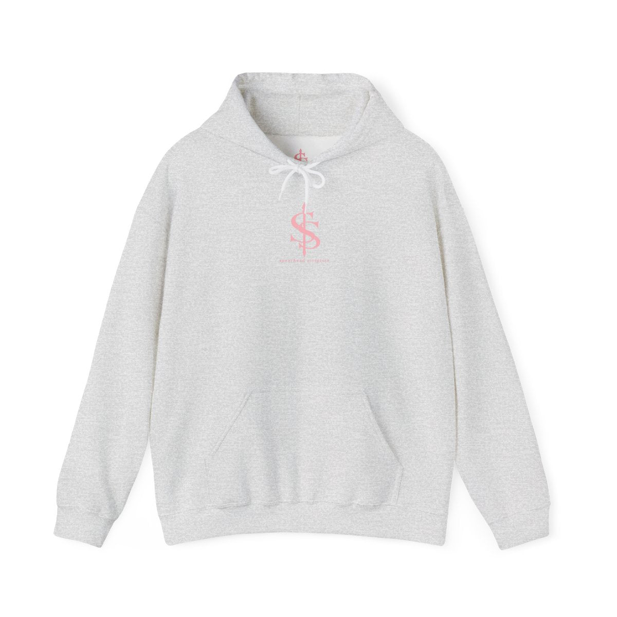 Fearfully and Wonderfully Made Floral Hoodie in Ash, front view