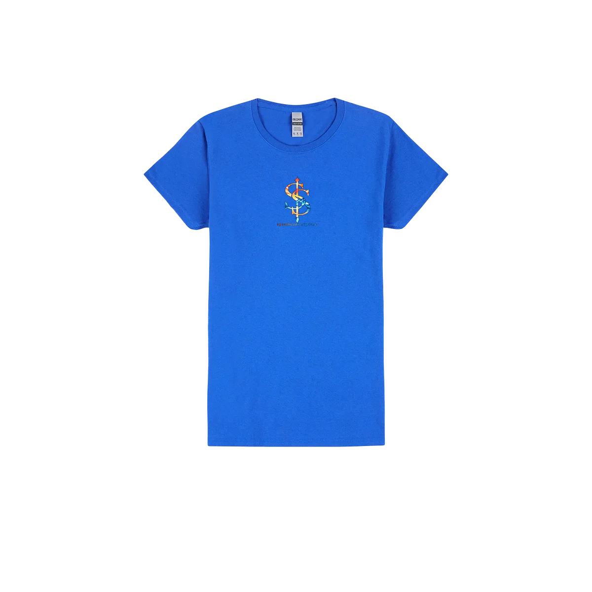 His Mercies Are New Women’s Tee in Royal, front view