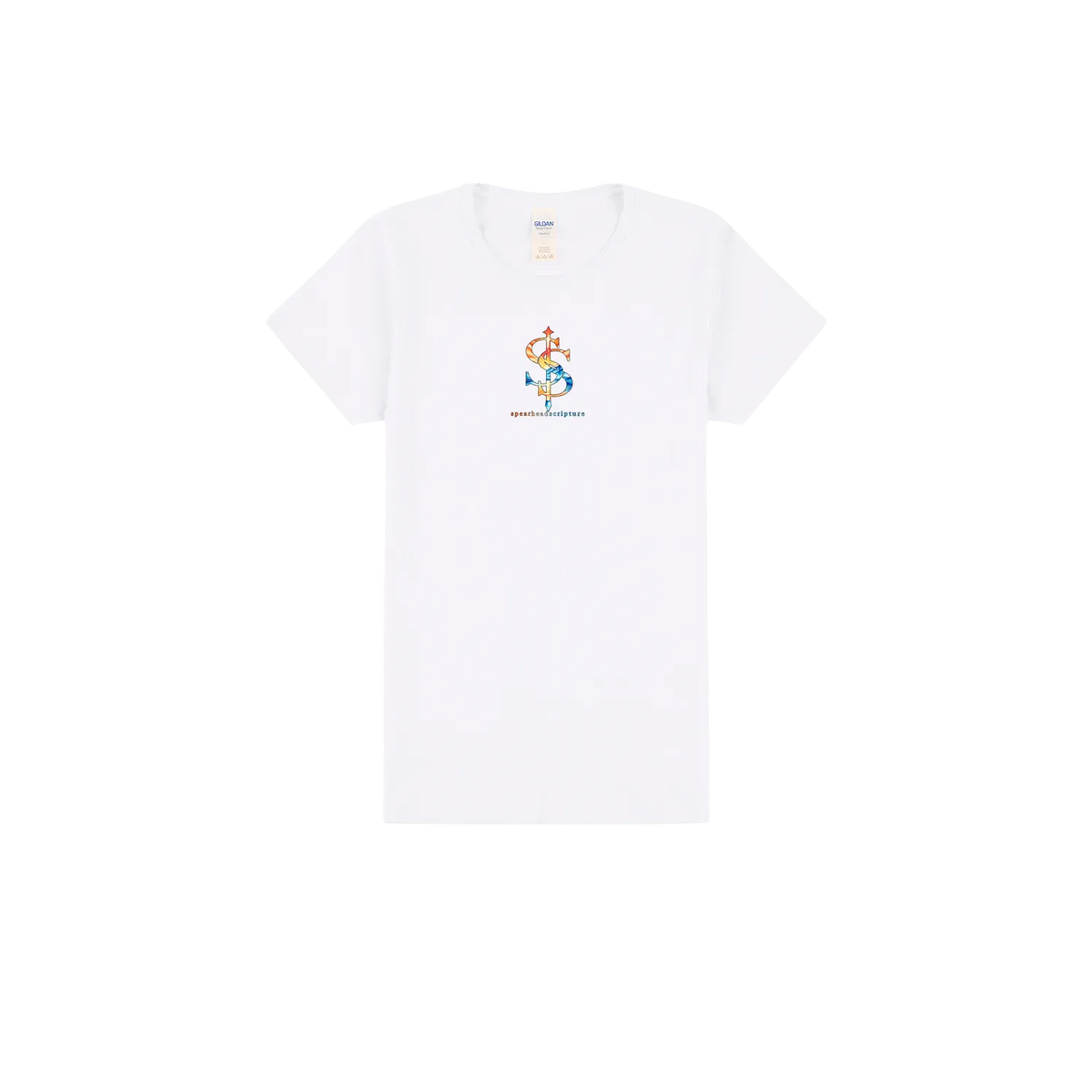 His Mercies Are New Women’s Tee in White, front view